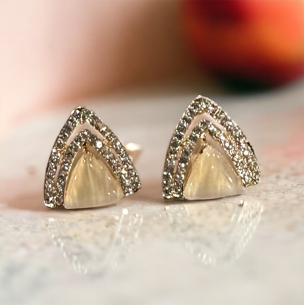 Triangular Twilight Earrings