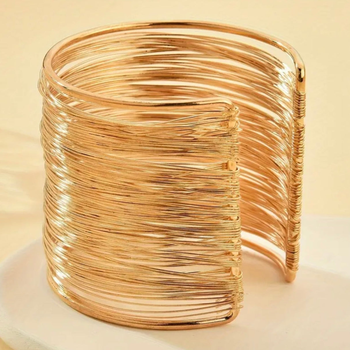 Golden Threads Cuff Bangle