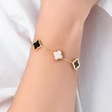 Dual Harmony Clover Bracelet