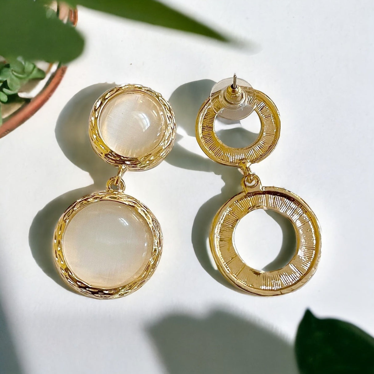 Moonstone Drop Earrings